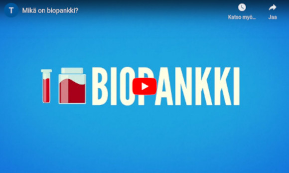 Klikkaamalla kuvaa avaat Youtube.comissa biopankki-videon.