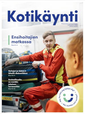 Kotikäynti-asiakaslehden 1/2022 kansikuva.